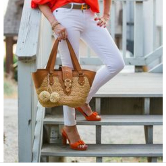 MK LARGE STRAW TOTE